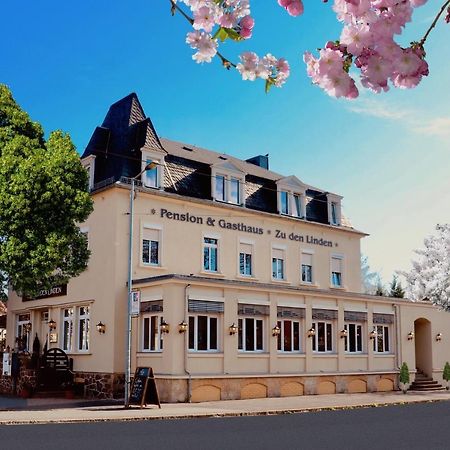 Zu Den Linden - Radebeul Pension Mit Restaurant Zewnętrze zdjęcie
