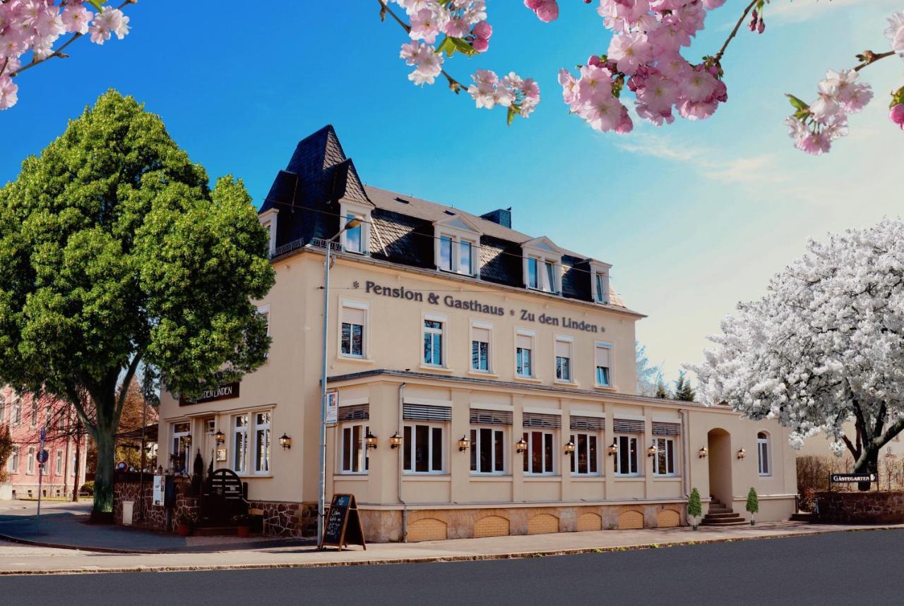 Zu Den Linden - Radebeul Pension Mit Restaurant Zewnętrze zdjęcie